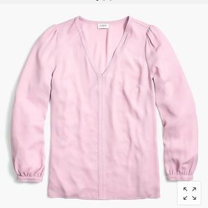 J. Crew long sleeve V neck top- NWT